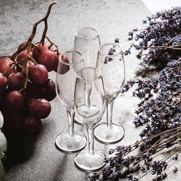 4 verres à Shot forme flûte à champagne