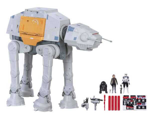 jouet star wars rogue one imperial at at robot geant avec figurines jyn erso stormtropper