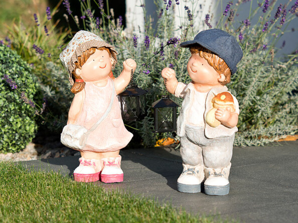 Les deux lampes de jardin Petit Willy et Petite Anne.