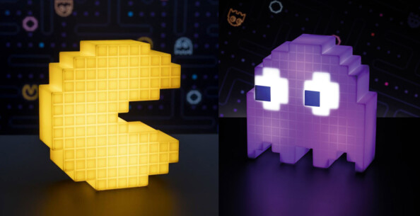 2 Lampes LED d'ambiance Pac-Man
