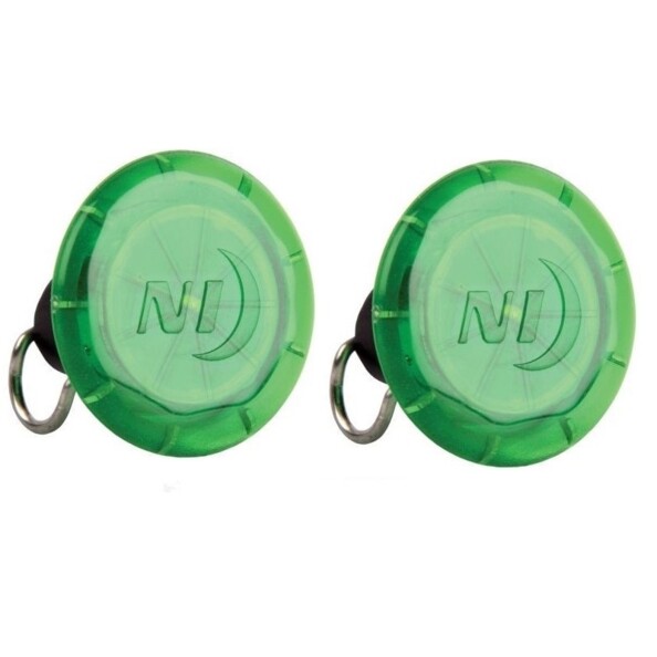 2 Mini LED vertes pour roues de vélo.