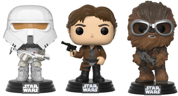 3 Figurines Pop Star Wars