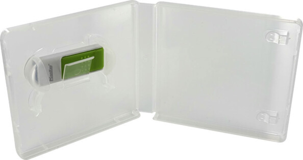 6 boîtiers transparents pour clés USB