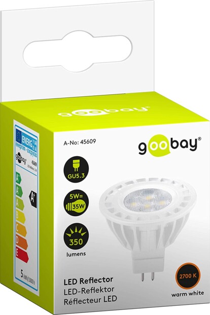 Ampoule LED GU5.3 de 5W - Blanc chaud
