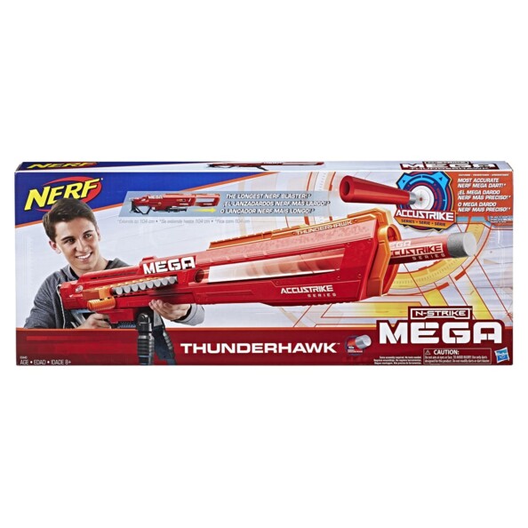 Packaging du Blaster Nerf Mega Thunderhawk.