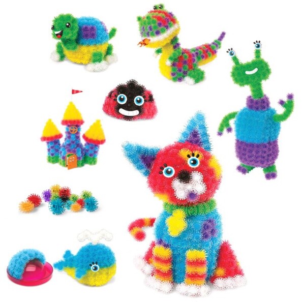 Personnages Bunchems créés avec le coffret Bunch'n Build.