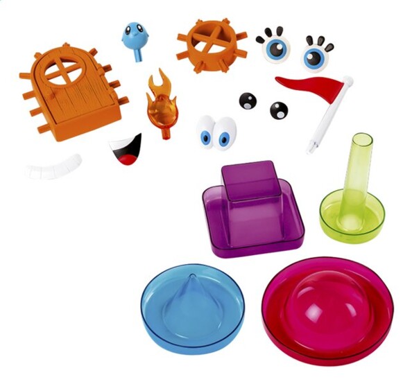 Les accessoires de la boîte de jeu Bunchems Bunch'n Build.