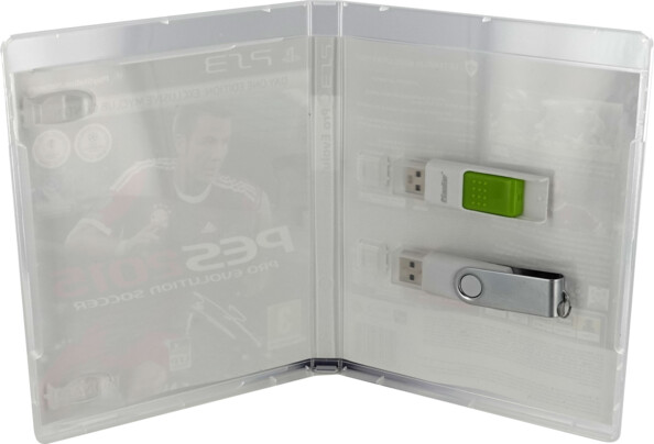 6 boîtiers transparents pour 2 clés USB