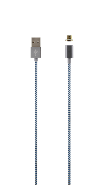 2 câbles Micro USB à embout magnétique 1,2m