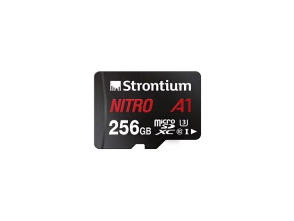 Carte Micro SDXC Nitro A1 - 256 Go Strontium Prend en charge la résolution 4K