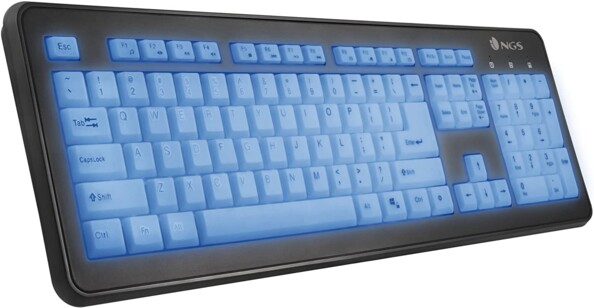 Clavier USB avec rétroéclairage LED bleu BlueLagoon