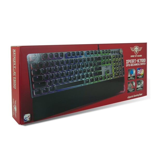 Packaging du clavier XPERT-1100 de Spirit of Gamer.