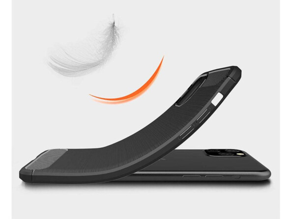 Coque souple noire nervurée pour iPhone 11 Pro Max