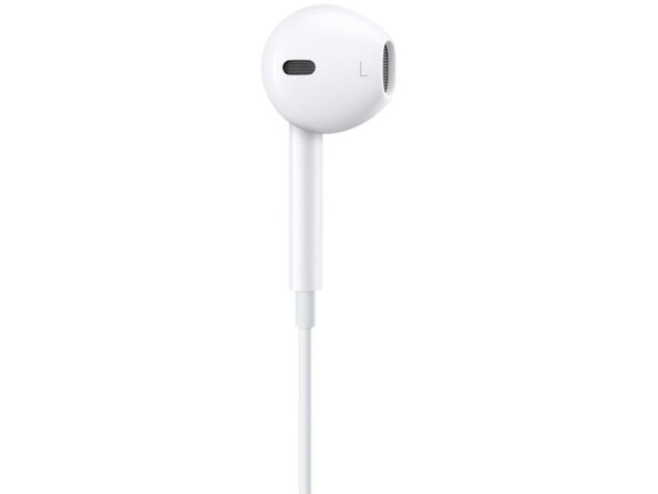 Écouteurs filaires Earpods vue de coté