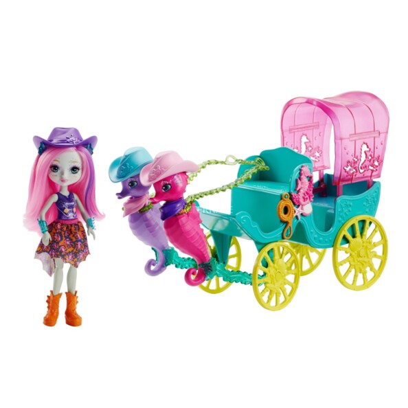 Enchantimals : La calèche des hippocampes de la marque Mattel.