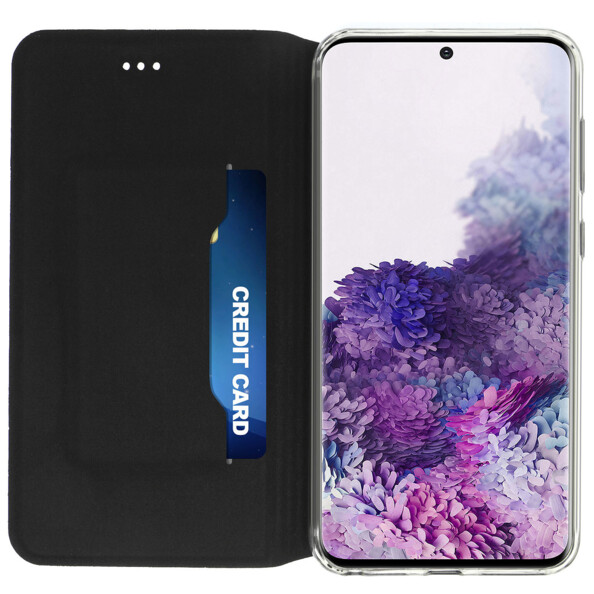 Étui folio Akashi avec porte carte noir pour Galaxy S20+.