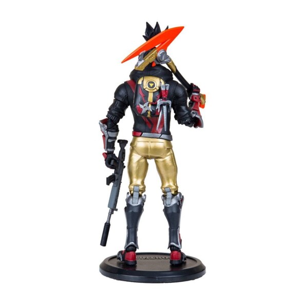 Figurine Fortnite de Red Strike vue de dos.