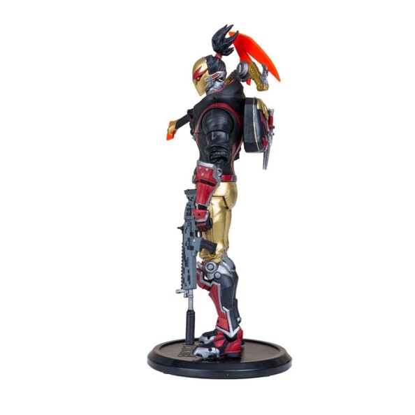 Figurine Fortnite de Red Strike vue du profil gauche.