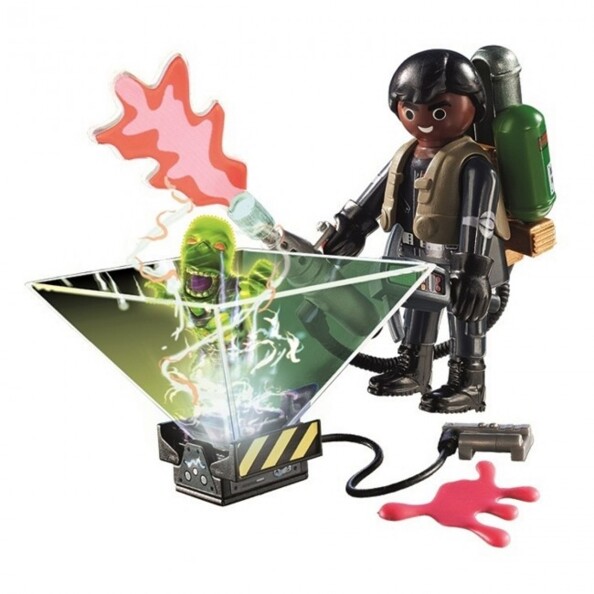Boîte Playmobil Ghostbusters 2 avec Winston Zeddemore et son équipement.