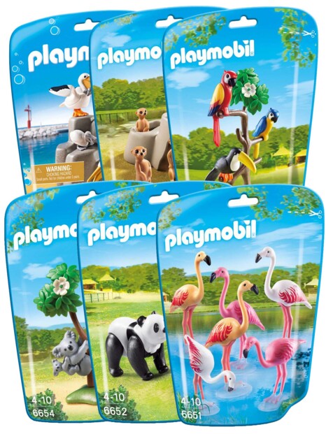 Lot Playmobil collection Le Zoo - 6 packs d'animaux n°2