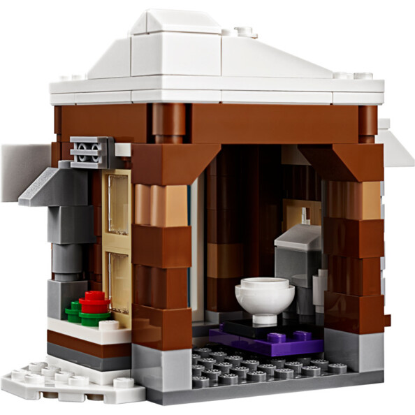 Les toilettes réalisées à partir du chalet modulable LEGO Creator 31080.