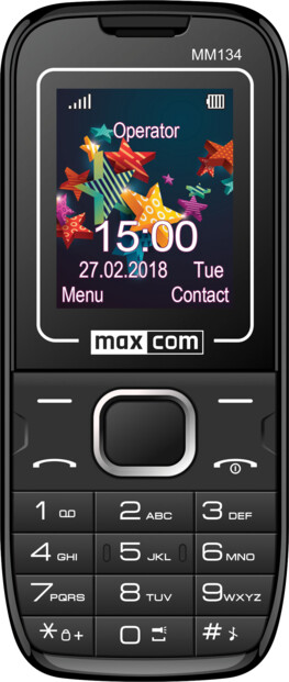 mini téléphone portable gsm bibande ecran couleur maxcom mm134 telephone senior avec appareil photo