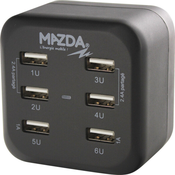 Multi-chargeur secteur avec 6 ports USB