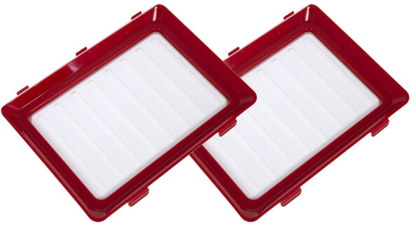 boites de conservation avec film silicone intégré pour conservation de la charcuterie et des legumes en tranche clever tray