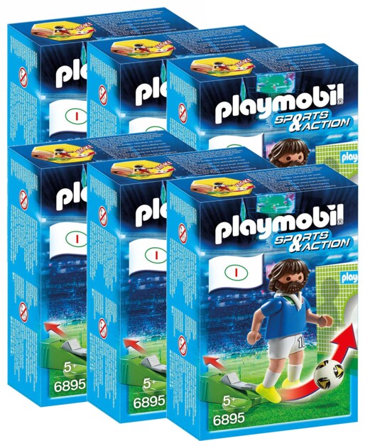 6 joueurs de foot Italie Playmobil Sports & Action