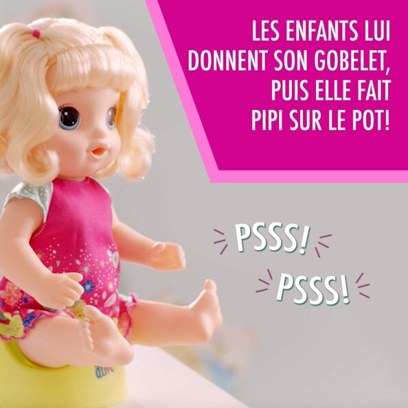 Poupée interactive "Baby Alive Va sur le pot"