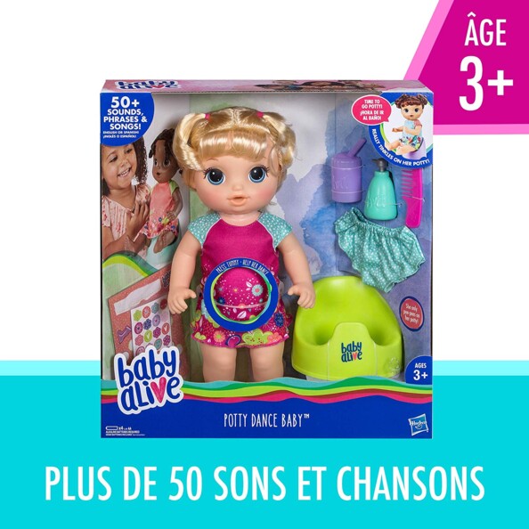 Poupée interactive "Baby Alive Va sur le pot"