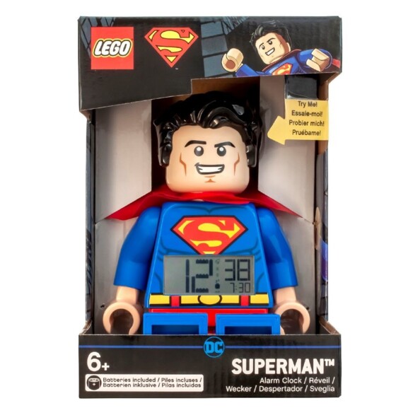 Réveil Superman parlant et rétroéclairé - 21 cm