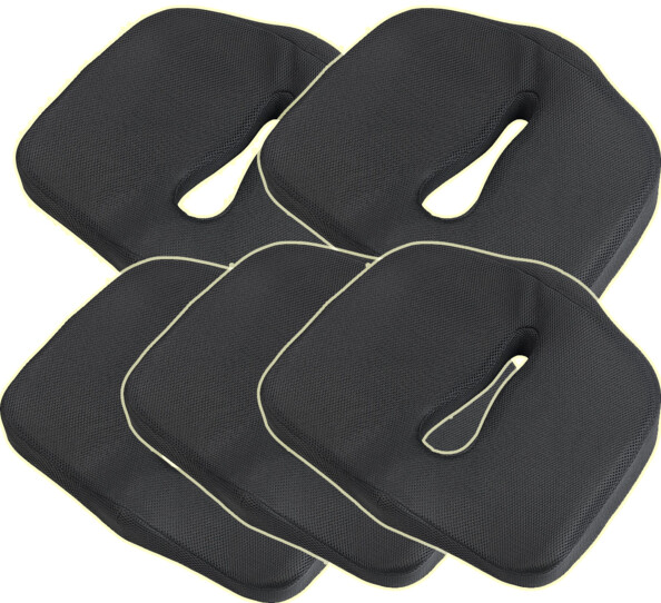 5 coussins ergonomiques à mémoire de forme pour assise