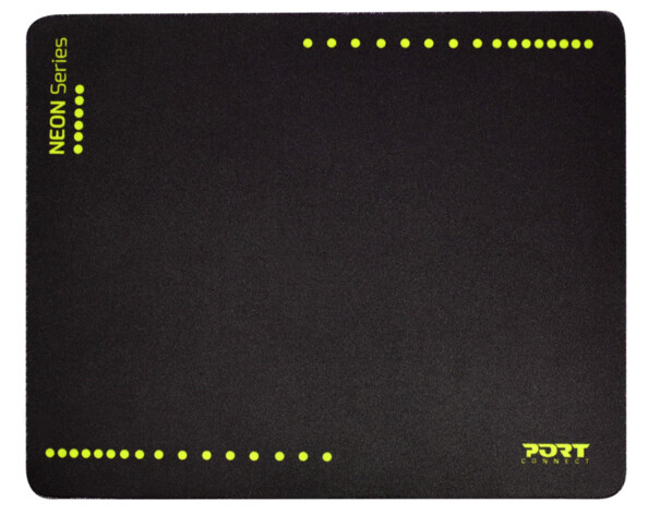 Souris optique sans fil Neon avec tapis - Jaune fluo