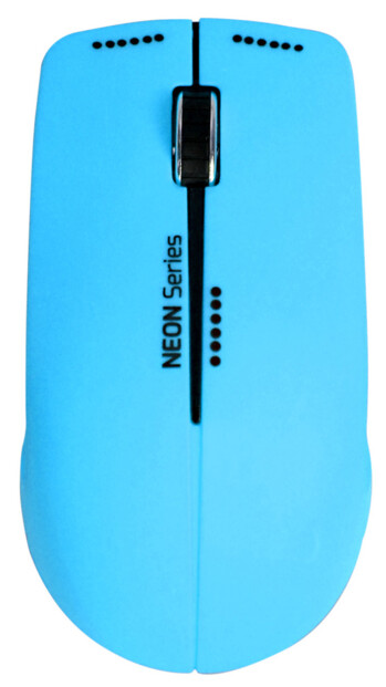 Souris optique sans fil Neon avec tapis - Bleu