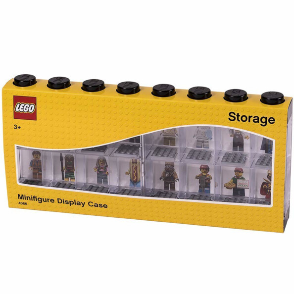 Packaging de la vitrine pour 16 figurines LEGO.