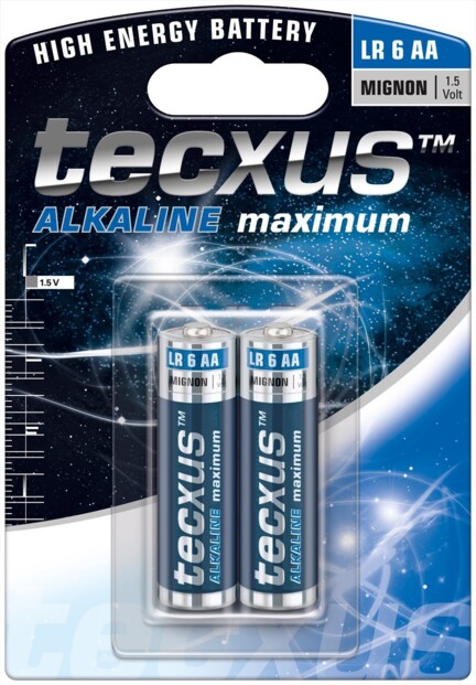 Tecxus piles LR6 type AA - Lot de 2
