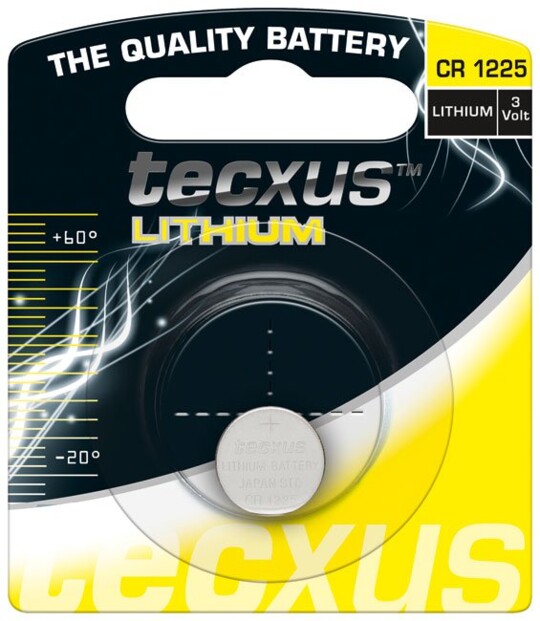 Pile bouton Tecxus Lithium CR1225