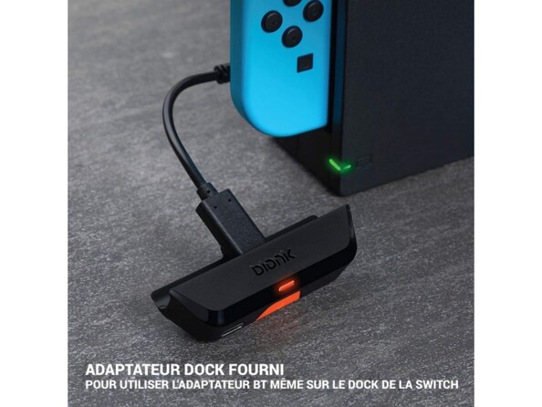 Adaptateur Bluetooth pour Nintendo avec câble dock