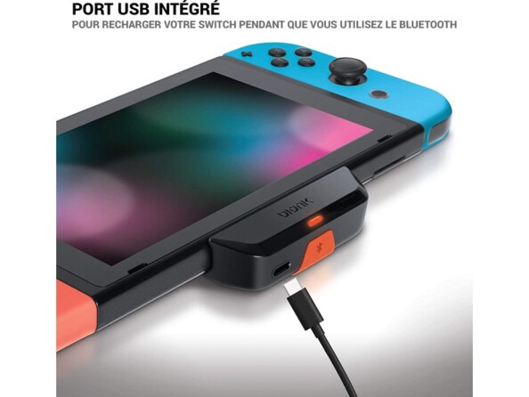 Adaptateur Bluetooth pour switch avec fonction charge