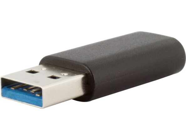 Adaptateur USB-C vers USB-A coloris noir de la marque Novodio
