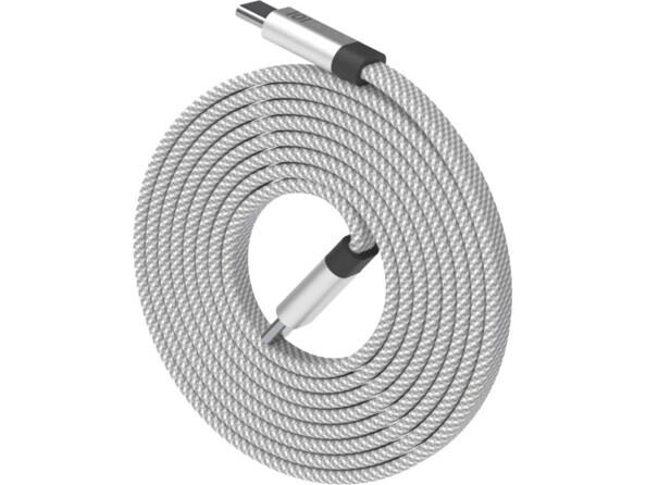 Câble USB-C vers USB-C Neat Cable coloris argent 1,5 m de la marque Function101