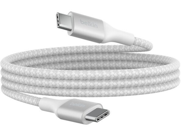 Câble USB 2.0 type C vers type C en nylon enroulé sur lui-même