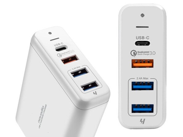 Novodio USB-C Multiport Charger - Chargeur QC 3.0 75W USB-C/A