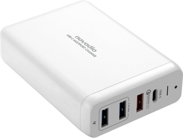 Chargeur secteur 75w USB A et C avec QC et PD Novodio