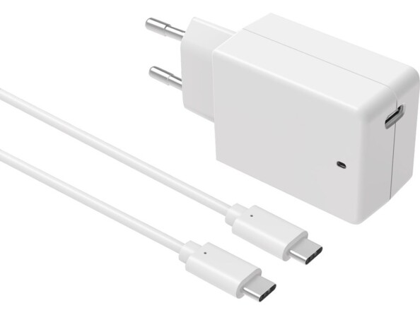 Chargeur secteur USB-C C-Charge 45 avec câble USB-C de la marque Novodio