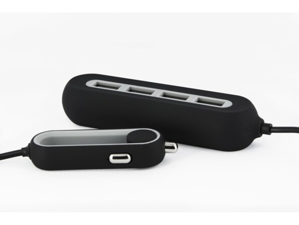Chargeur voiture USB 4 ports 2,4 A - Novodio Family Car Charger