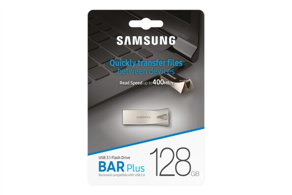 Clé USB 3.1 Bar Plus - Argent / 128 Go