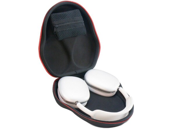 Casque audio Apple rangé dans sac de rangement adapté avec housse pour câble