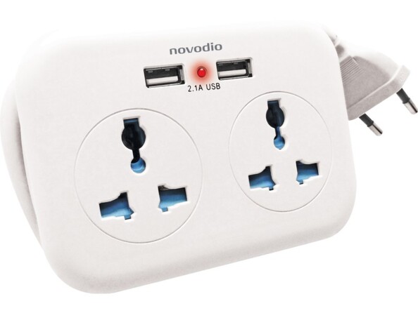 Rallonge multiprise de voyage USB Travel Extender de la marque Novodio